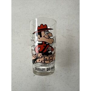 Vintage 1970s Dudley Do-Right Black Letters Pepsi Collectors‎ Glass
